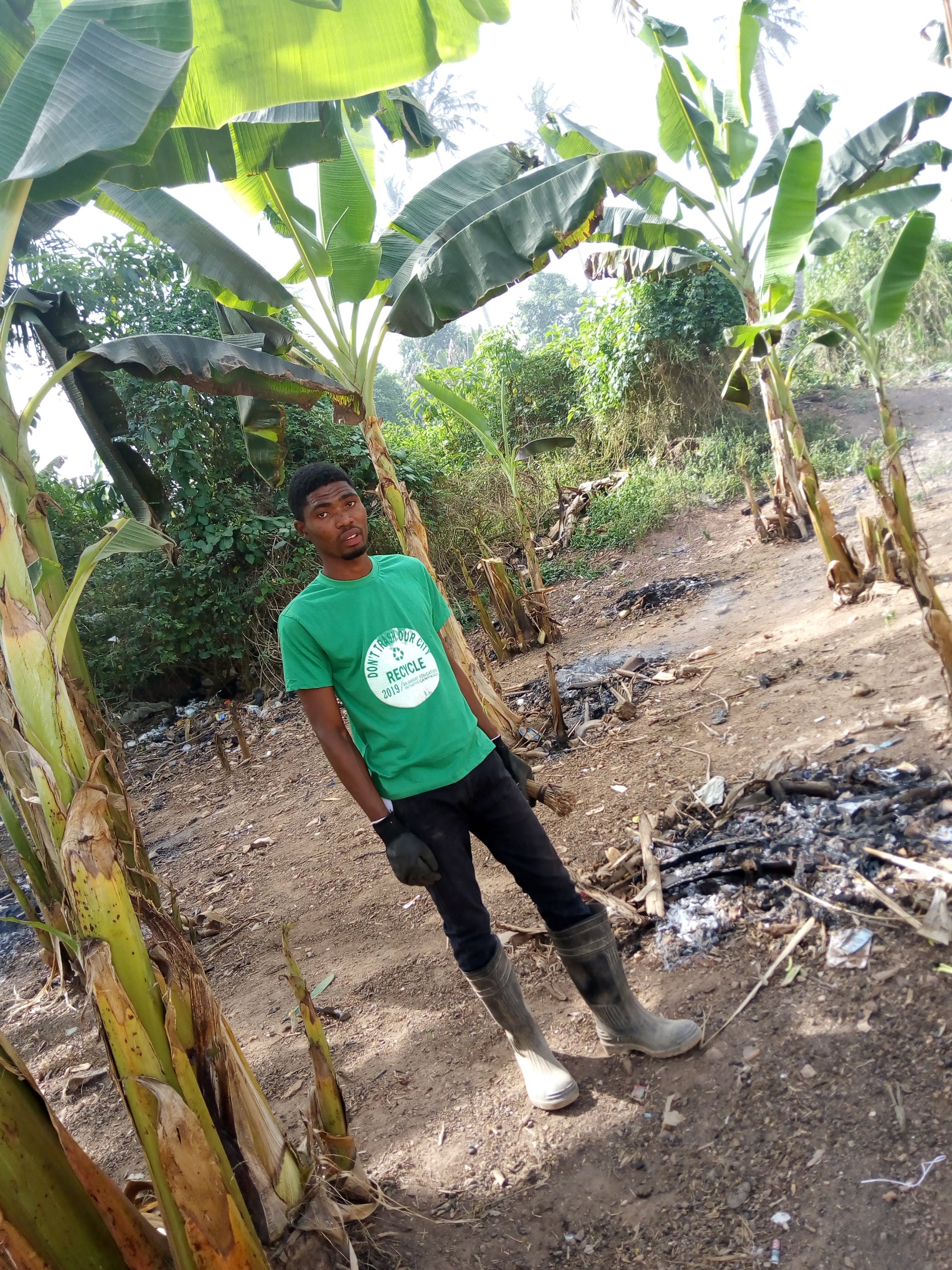 Clean community after sanitation exercise