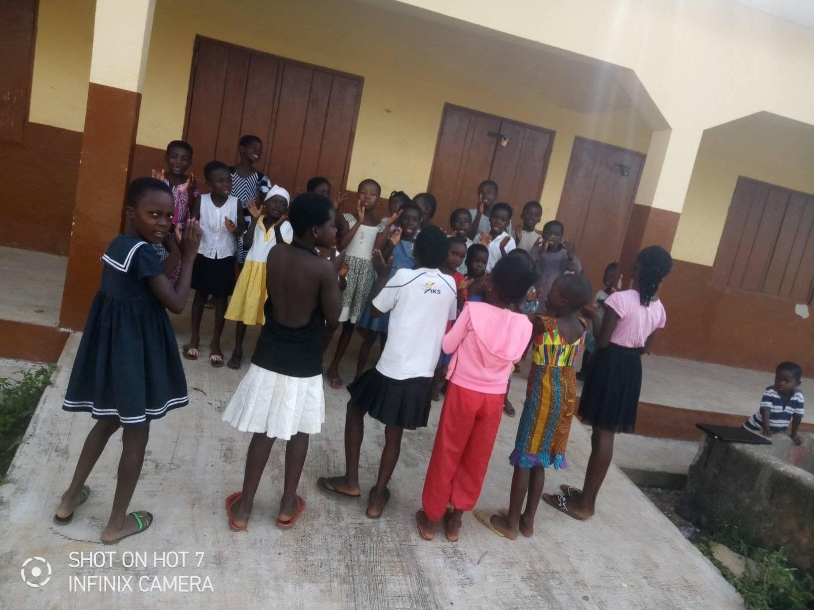 Donsokrom community teaching during COVID-19
