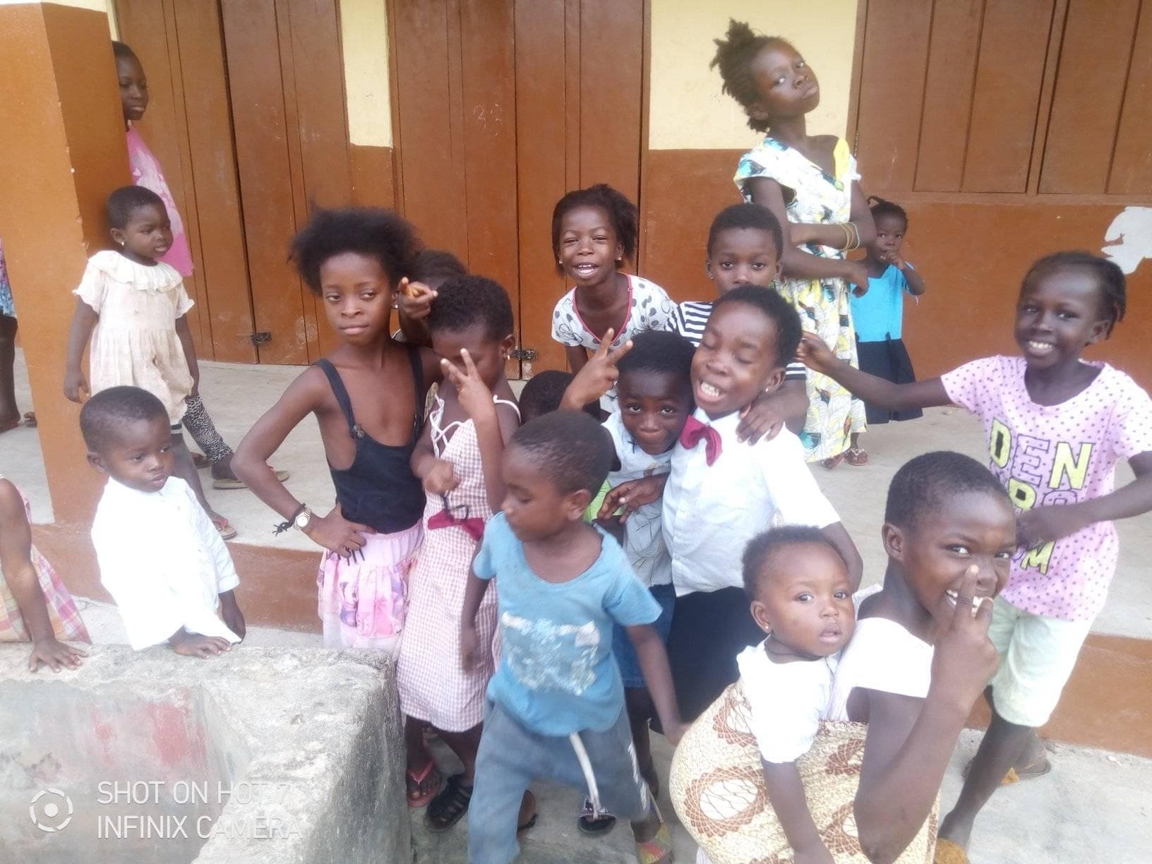 Fun moments with community students