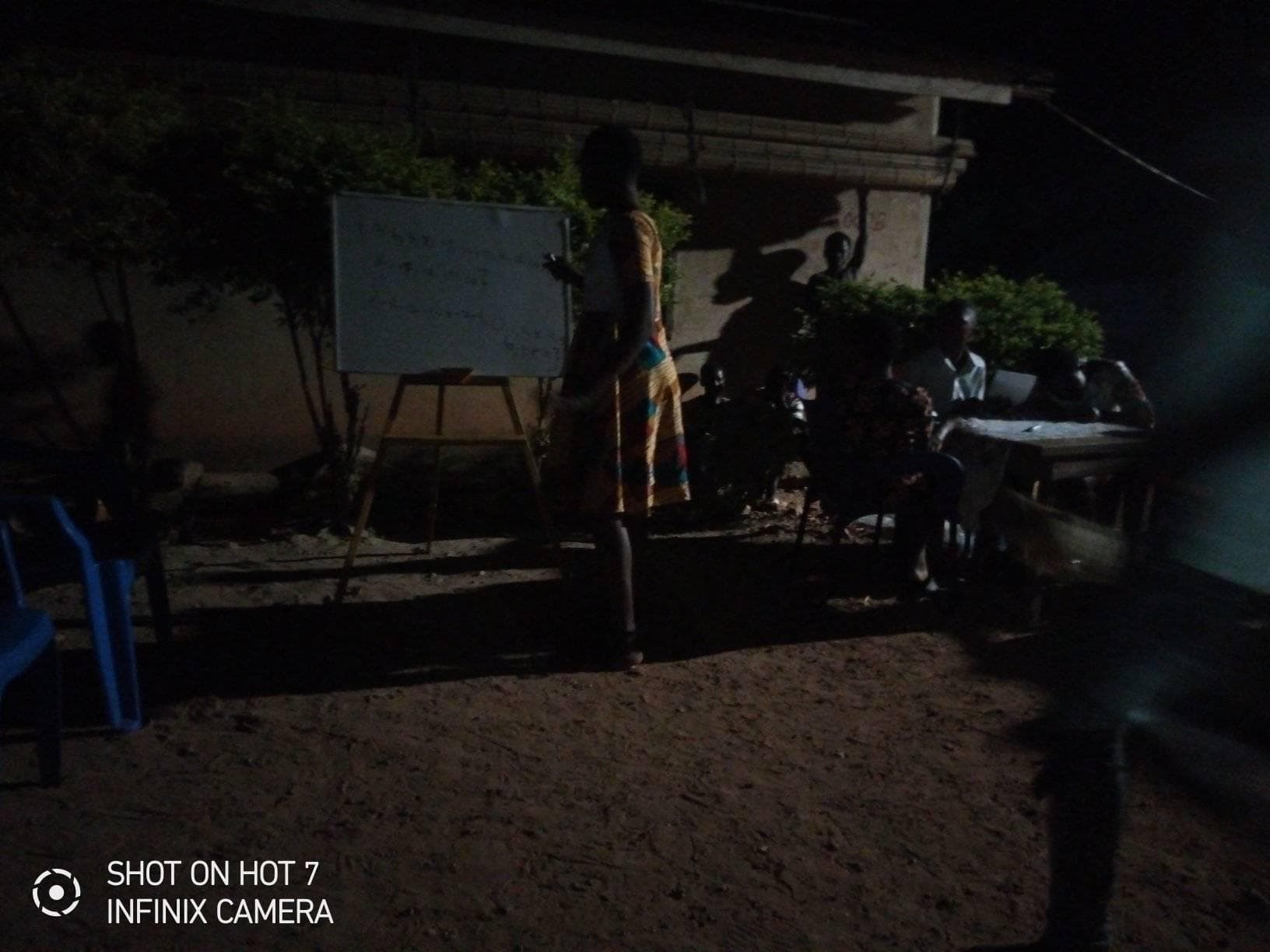 Night community teaching session — Sefwi Bekwai