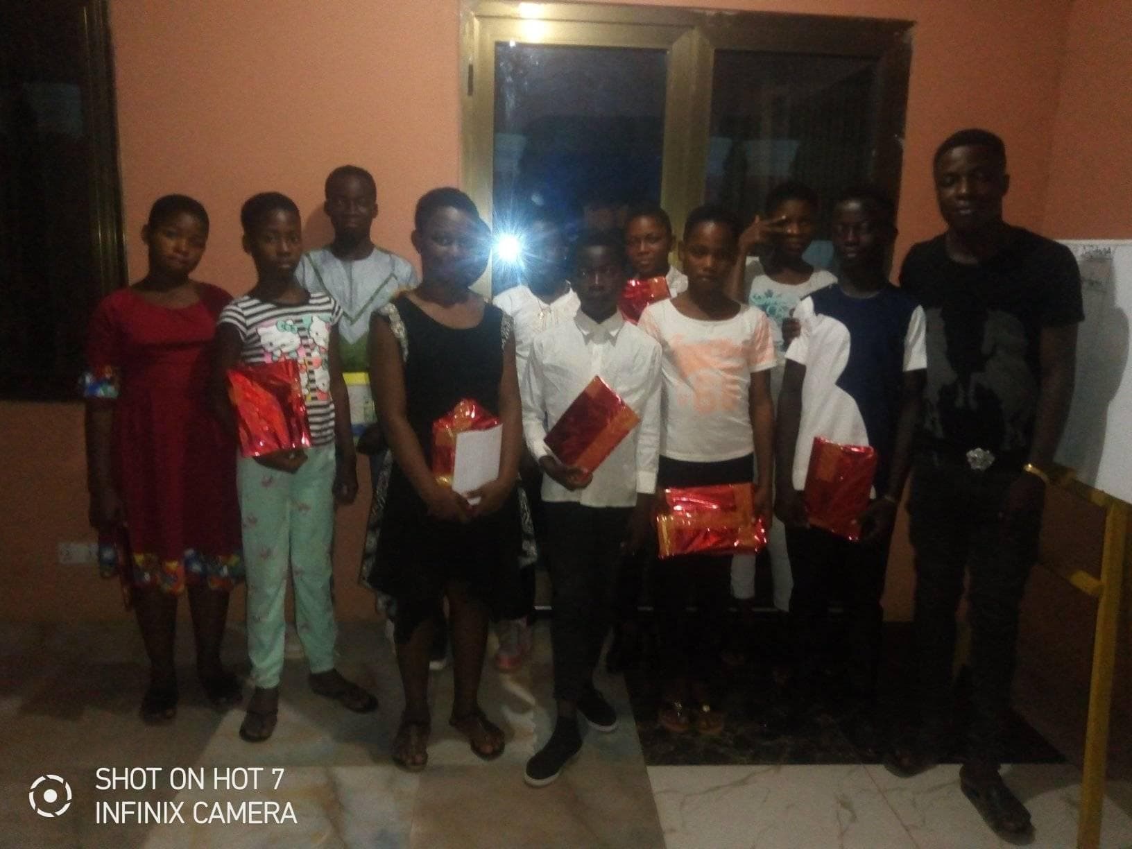 Quiz and gift distribution for students