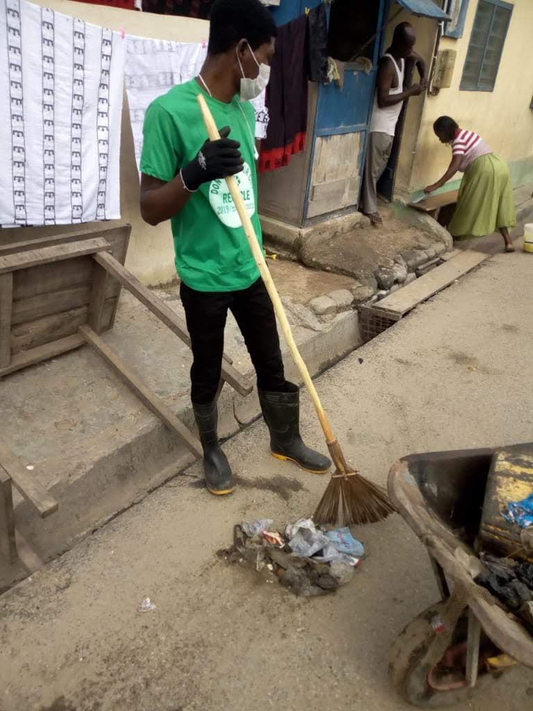 Community volunteering in Winneba, 2019