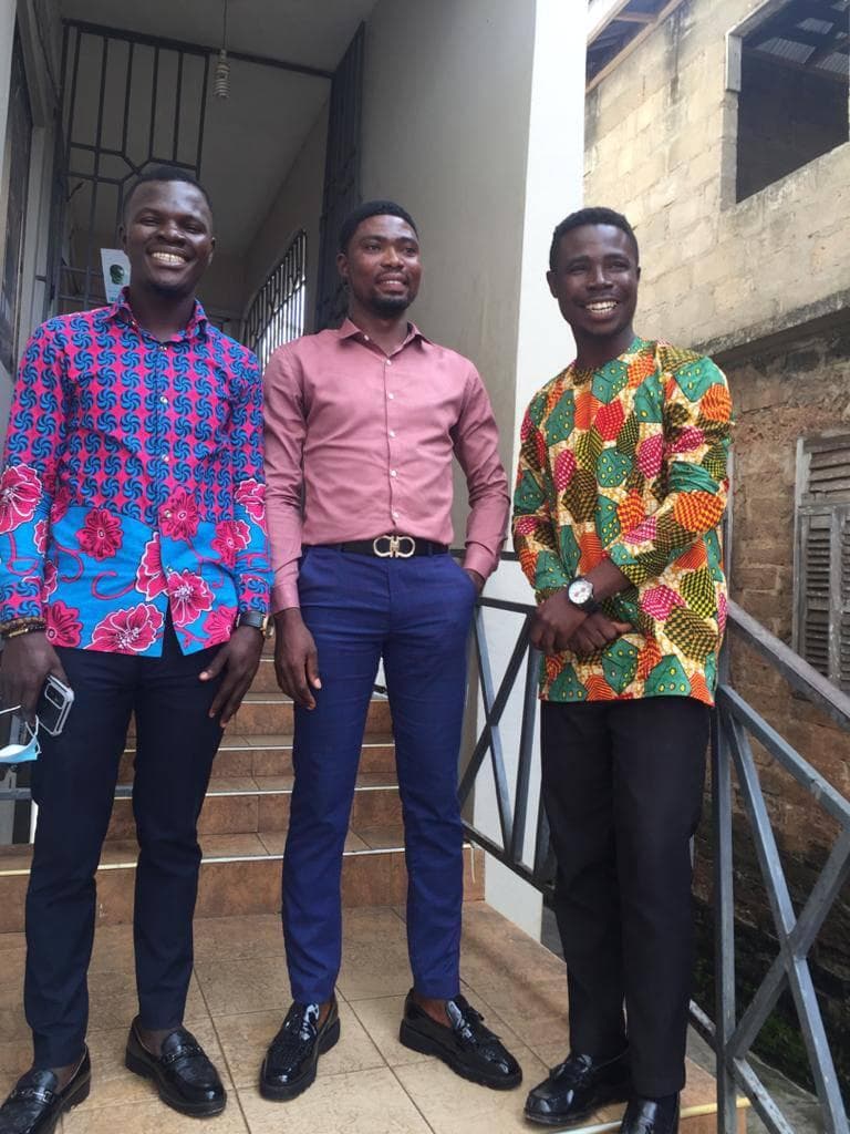 Western North Sefwi Wiawso radio tour with colleagues